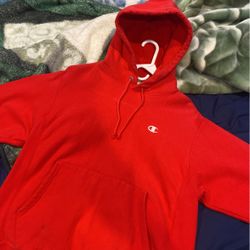 Red Champion Hoodie