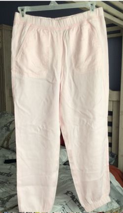 NEW  Medium Light Pink Linen Joggers Women’s SALES TODAY. $10  🎈