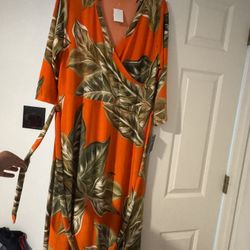 New Womens Xl Mlle Gabrielle Smiles Floral Dress 