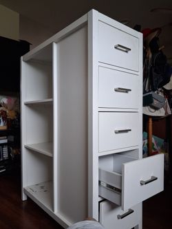 Dresser and book shelves