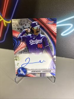 Joendry Vargas Auto 2024 Bowman’s Best Certified Autograph Los Angeles Dodgers