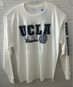 Champion Men’s White UCLA Bruins University Long Sleeve Shirt Size 2XL NWT