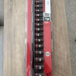 14PC SHOCKWAVE™ Impact Duty 3/8" Drive Metric Standard 6 Point Socket Set