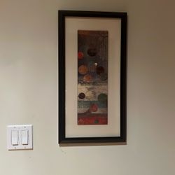 Modern Framed Museum Art Print Titled - Mosaic Circles II