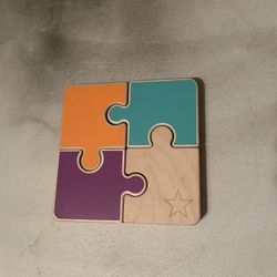 Lovery 4 Piece Chunky Jigsaw Puzzle 