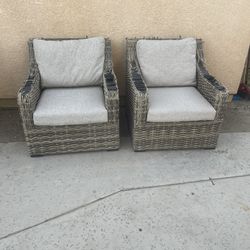 Two Wicker Chairs 