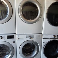 Kenmore Front Loading Washer And Stackable Gas Dryer Set 