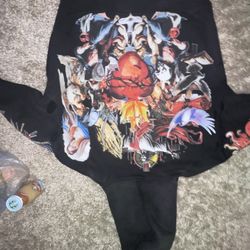 G west  Vintage  Hoodie 