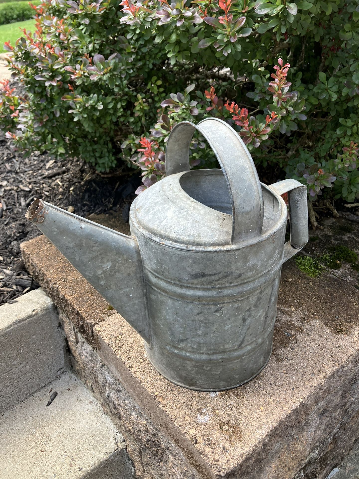Vintage Galvanized (#8) Watering Can