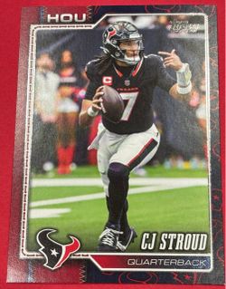 2026 Topps Flagship CJ Stroud #80 Team Color Border Variation SP Texans