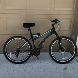 Schwinn 26” inch Wheel Tire Sidewinder Man Woman Mountain Bike, Black, 21 Speeds Bicycle Outdoor Exercise Outdoor Fun