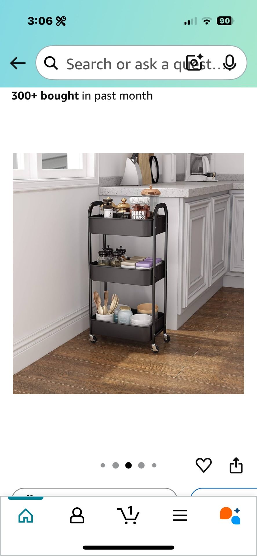 3 Tier Rack On Wheels