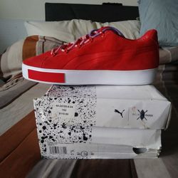 Puma X Daily Paper Court Platform S "High Risk Red" Sizes 12 & 13 Brand New