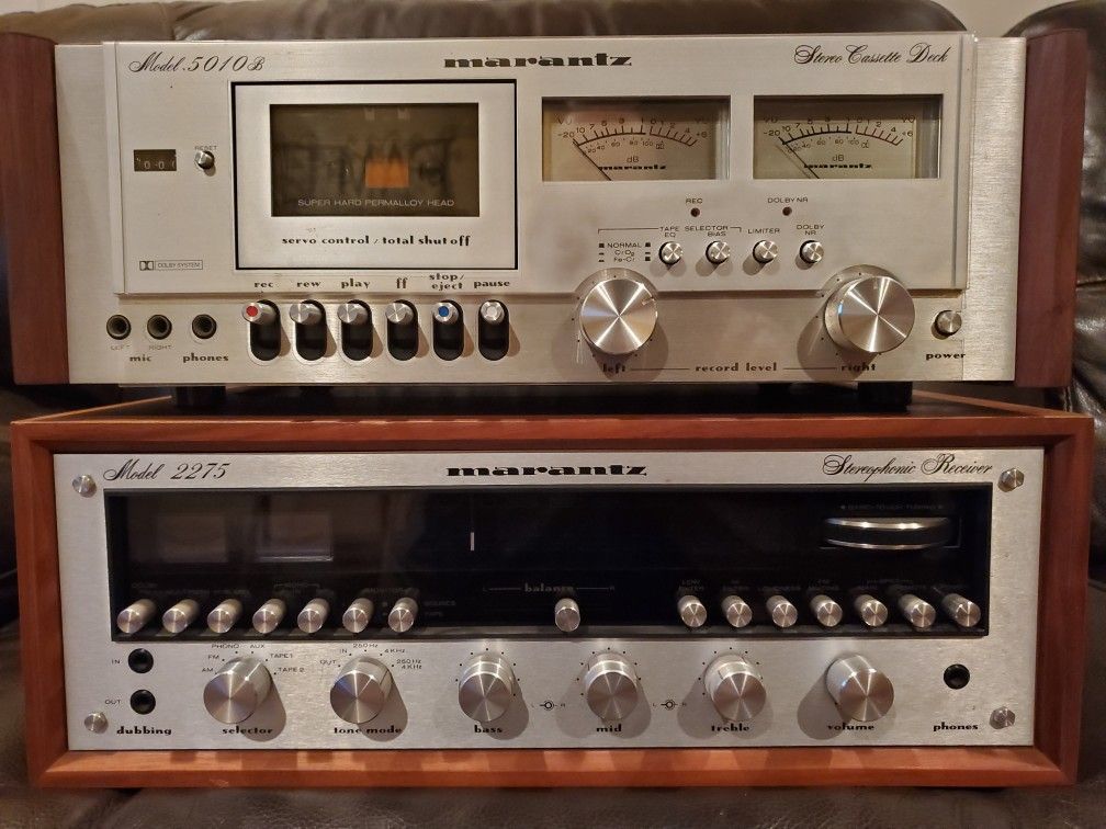 Marantz Vintage Stereo Equipment - 2275 Receiver, 5010B Cassette Deck