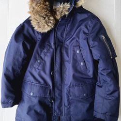 Ralph Lauren Polo Puff Jacket Blue Size M 10-12 