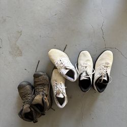 Men’s Work Boots 8.5 & Golf Shoes Size 8 – $10 each