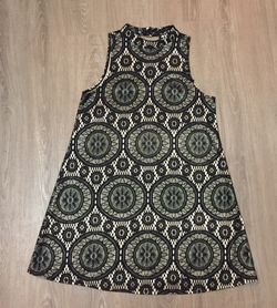 Gold black holiday Shimmer dress Womens Small