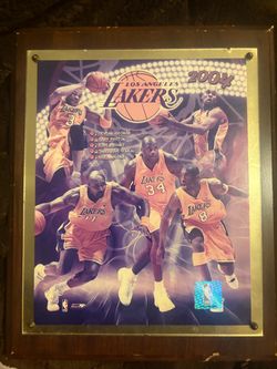 2004 LA Lakers NBA Licensed Photo Plaque