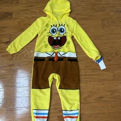 NWT SpongeBob SquarePants blanket sleeper size XS 4/5