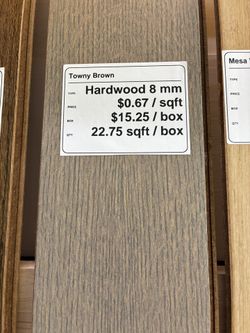 Towny Brown 8mm Hardwood Flooring