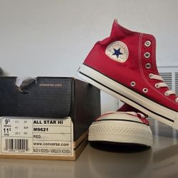 Converse ALL STAR HI - Red Size M9.5/W11.5 - BNIB