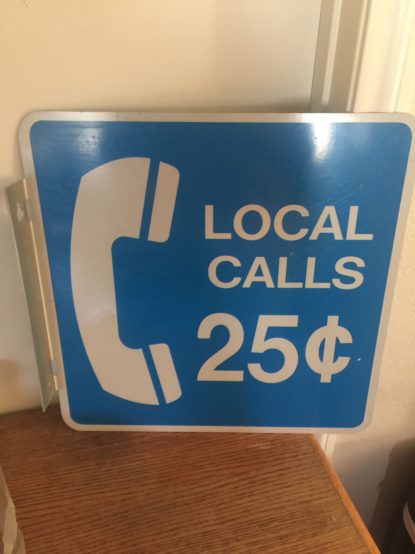 Vintage Sign Local Calls