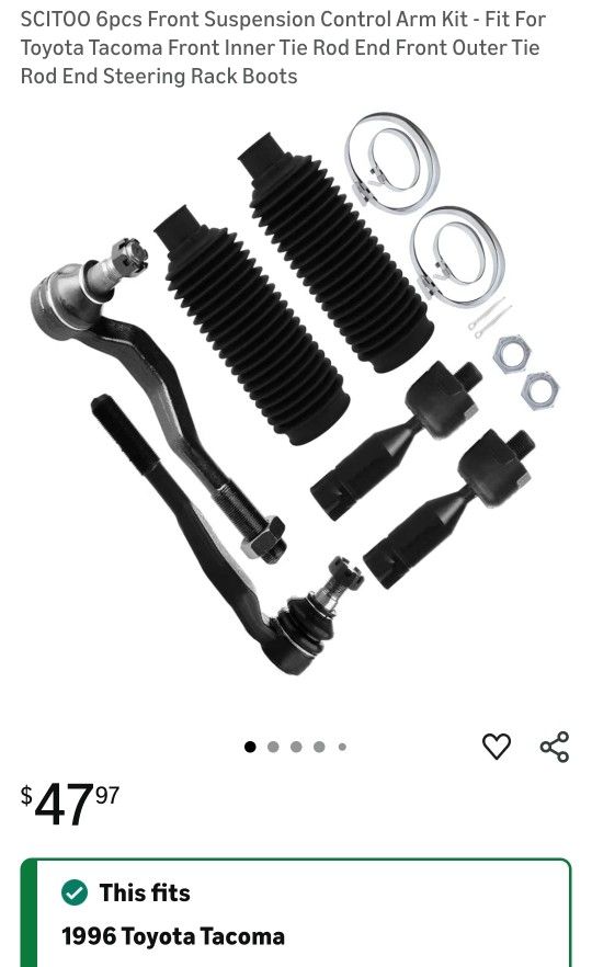 Toyota Tacoma Inner And Outer Tie Rod Kit