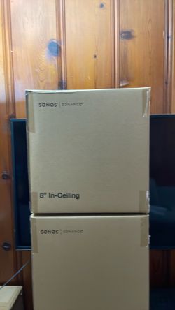 Sonos In-ceiling 8 inch speakers new never been opened with warranty