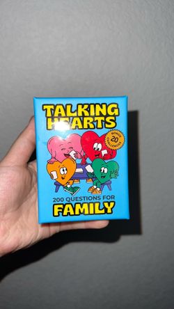 Talking hearts family card game