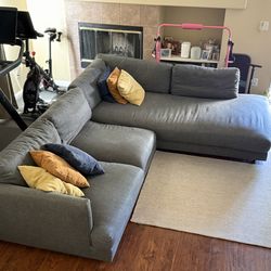 West Elm - Haven Sectional - LARGE Sofa / Couch (decorative pillows included)