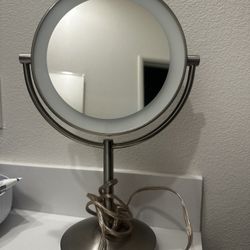 LED Lighted Vanity Makeup Mirror – Adjustable & Double-Sided