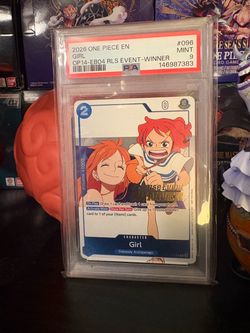 Girl P-096 Regional Event Winner PSA 9 – One Piece TCG Promo