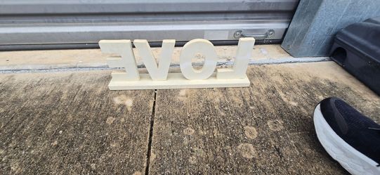 Glitter LOVE Letter Sign