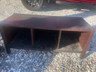 Nice dark wood living room table