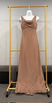 Cocktail Dress, mocha colored, Priscilla of Boston size 2