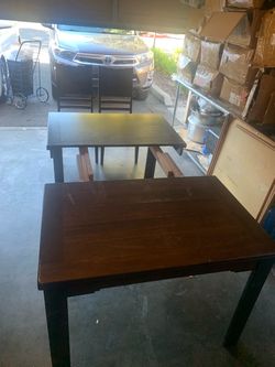 Wooden Dining Tables Set of Two