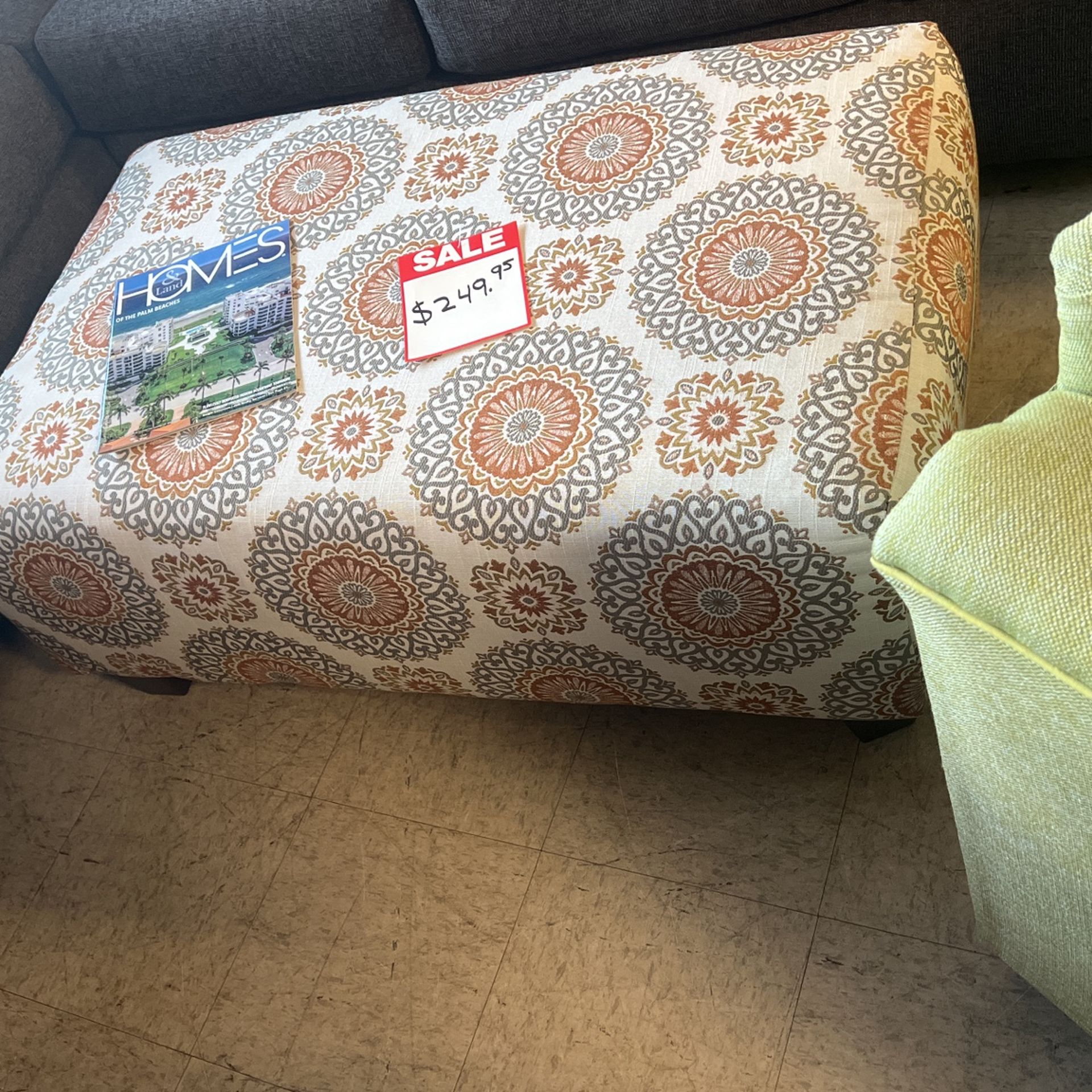 Brand new cocktail ottoman