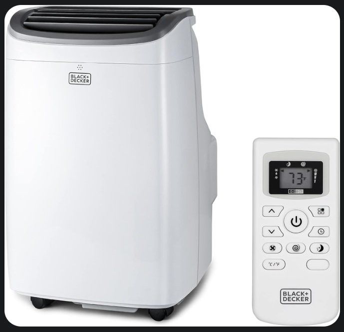 BLACK+DECKER 8,000 BTU Portable Air Conditioner with Remote Control