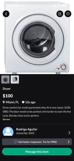 Portable dryer