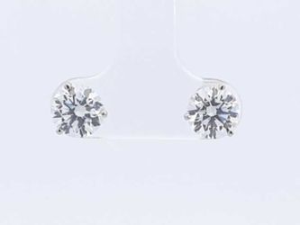 2.1ctw Lab Grown Diamond Stud Earrings In 14k White Gold 1.1 Grams Sd0723srxmia
