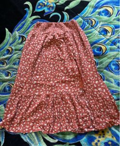 Floral Tiered Midi Skirt