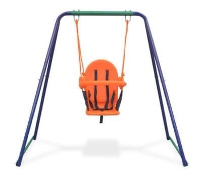 2-in-1 Single Swing and Toddler Swing Orange