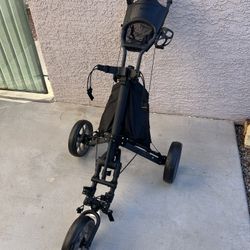 New Druids 3 Wheel Golf Push Cart