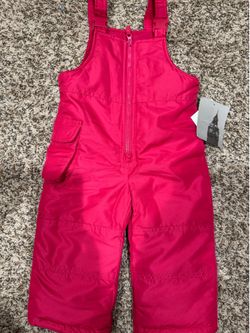 Brand New London Fog Girls Pink Snow Pants Size 18 months