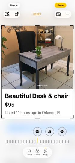 Desk and chair