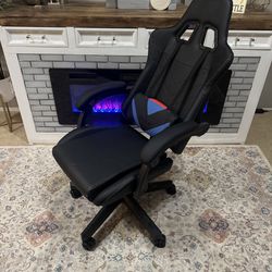 XRocker Gaming Chair Red and Blue Reversible Pillow