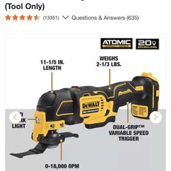 Dewalt Multitool Atomic 20 V