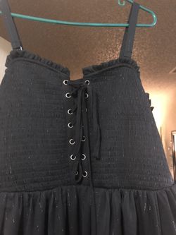 Black plus size dress