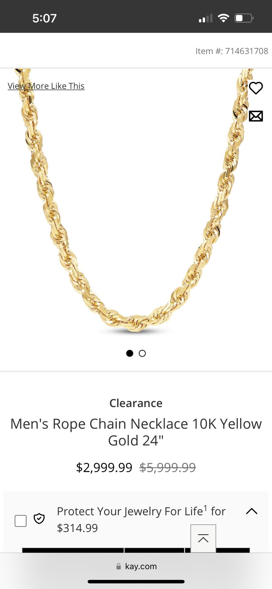 10k Solid Gold Necklace 