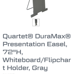 Quartet Duramax 72” Presentation Easel Whiteboard/Flipchart
